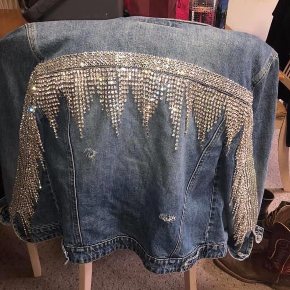Rhinestone Denim Jacket